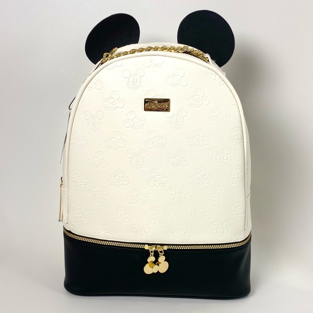 Disney Mickey Mouse White / Cream Faux leather Backpack Bag